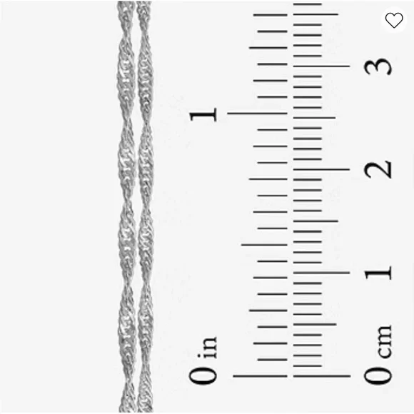 MADE IN ITALY Sterling Silver 925 Double Strand Anklet 9” in Gift Box - Picture 3 of 5